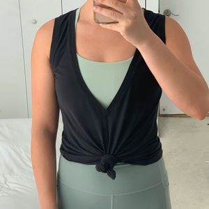 LuluLemon Deep V Tank - Black - Size 8